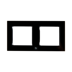 Shelly Frame for Wall Switch Black x2 - Shelly Europe