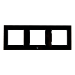 Shelly Frame for Wall Switch Black x3 - Shelly Europe