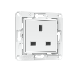 Shelly Wall Socket UK White - Shelly Europe