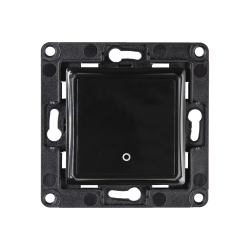 Shelly Wall Switch with 1 Button Black - Shelly Europe