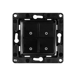 Shelly Wall Switch with 4 Buttons Black - Shelly Europe