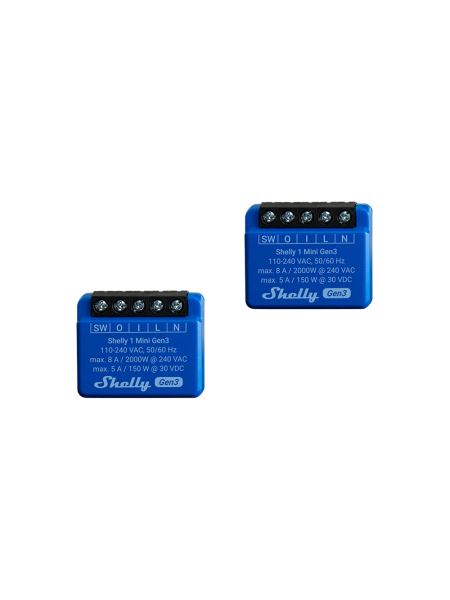Shelly 1 Mini Gen3 x2 - Shelly Europe