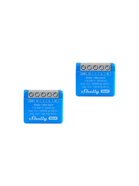 Shelly 1 Mini Gen4 2-pack - Shelly Europe