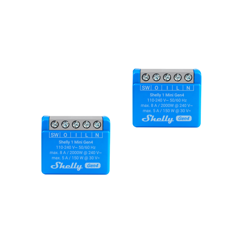 Shelly 1 Mini Gen4 2-pack - Shelly Europe